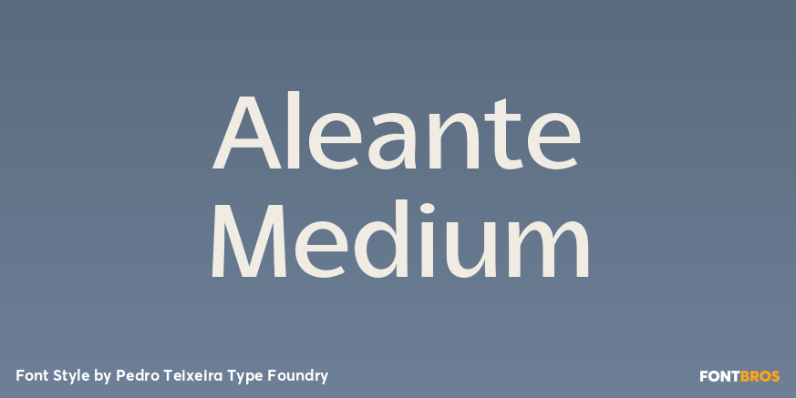 Aleante Medium Font Poster #1