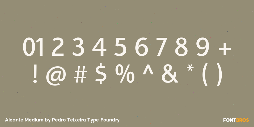 Aleante Medium Font Poster #1