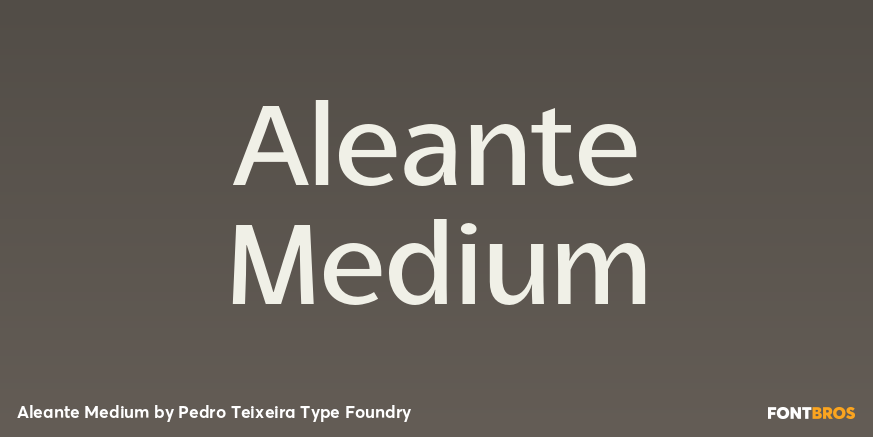 Aleante Medium Font Poster #1