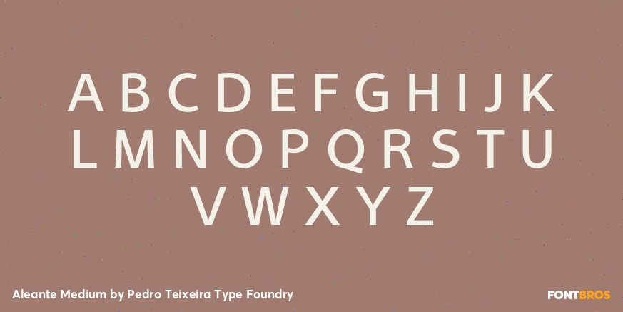 Aleante Medium Font Poster #2