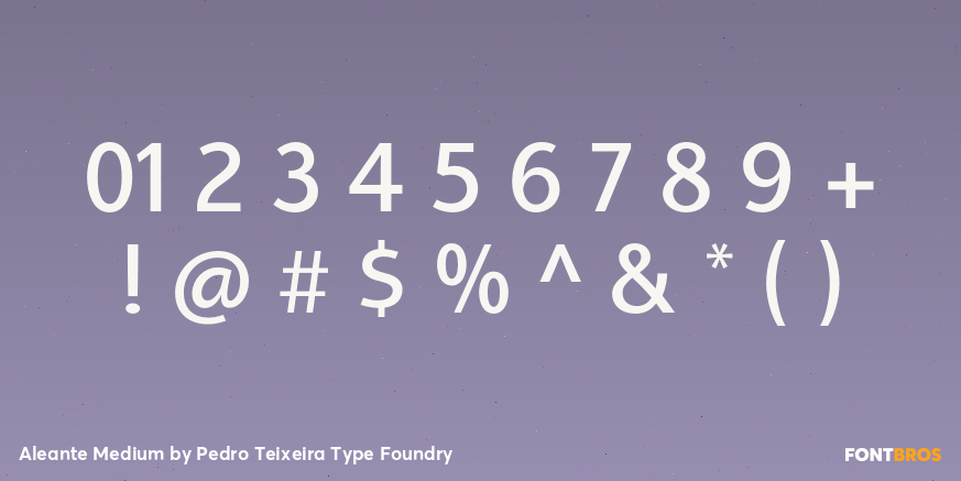 Aleante Medium Font Poster #4