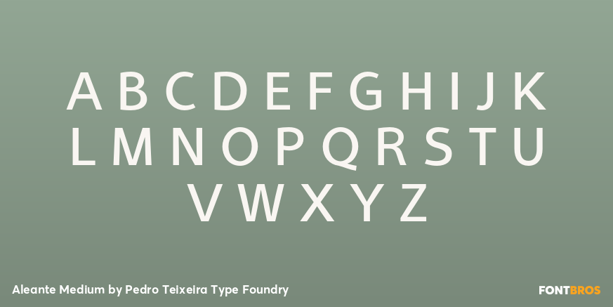 Aleante Medium Font Poster #1