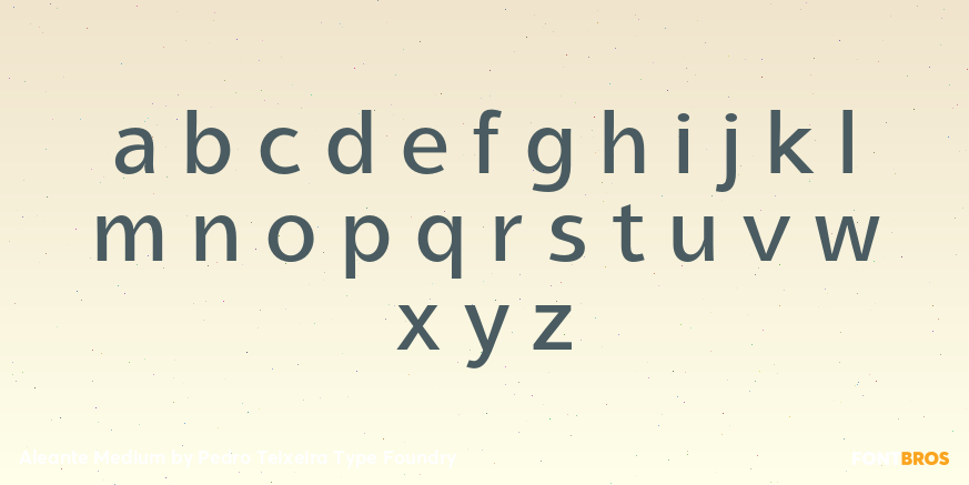 Aleante Medium Font Poster #1