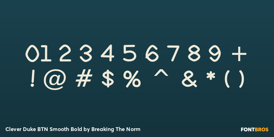 Clever Duke BTN Smooth Bold Font Poster #1