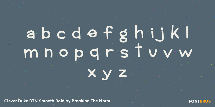 Clever Duke BTN Smooth Bold Font Poster #3