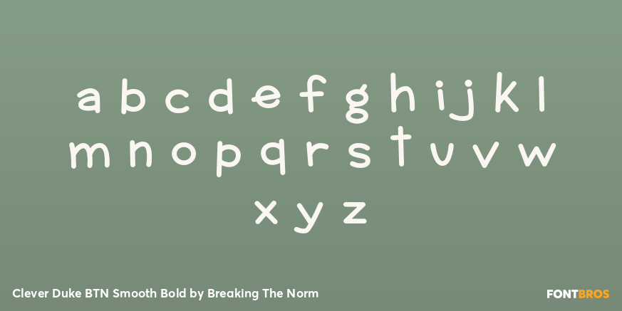 Clever Duke BTN Smooth Bold Font Poster #1