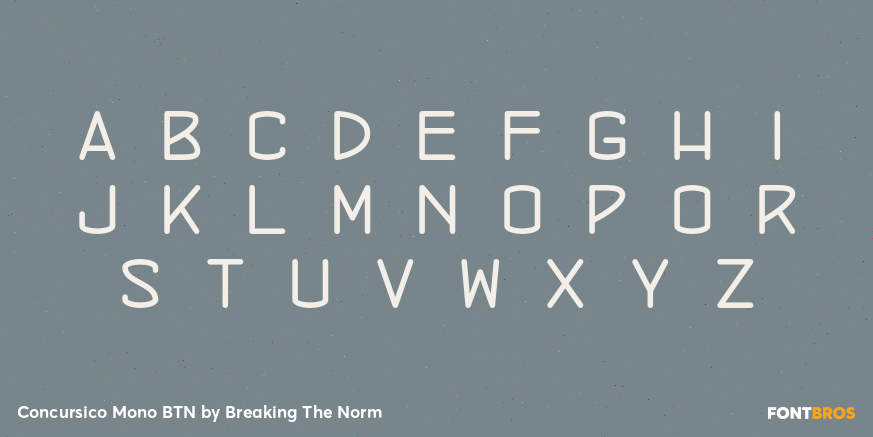 Concursico Mono BTN Font Poster #2