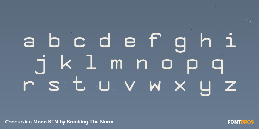 Concursico Mono BTN Font Poster #3