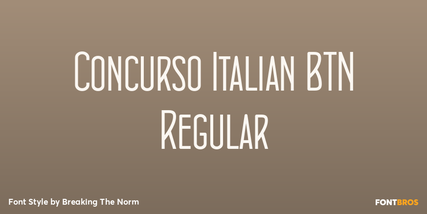 Concurso Italian BTN Regular Poster