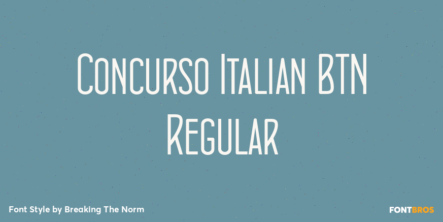 Concurso Italian BTN Regular Poster