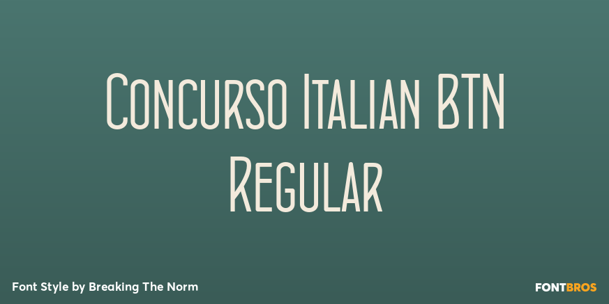 Concurso Italian BTN Regular Poster