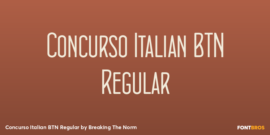 Concurso Italian BTN Regular Poster