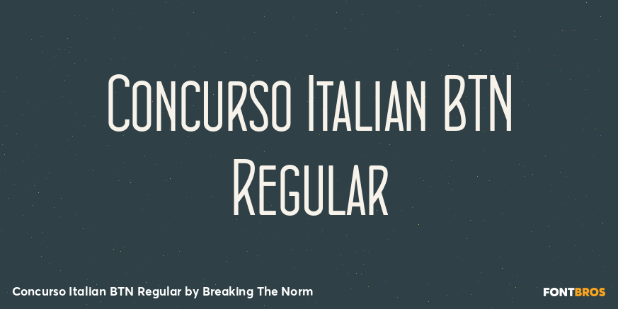 Concurso Italian BTN Regular Poster