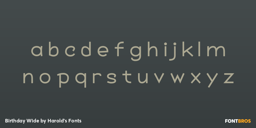 Birthday Wide Font Poster #3