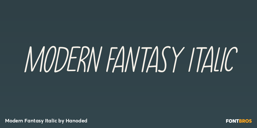 Modern Fantasy Italic Font Poster #1