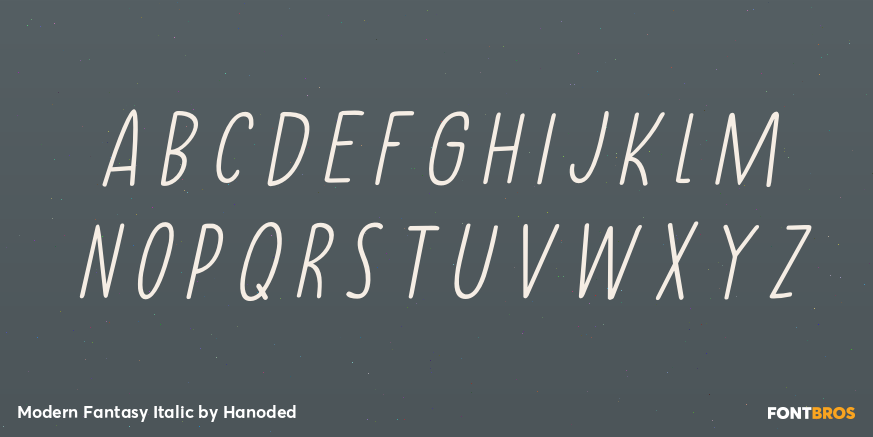 Modern Fantasy Italic Font Poster #3