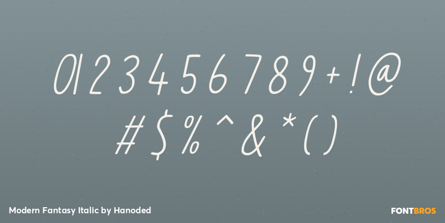 Modern Fantasy Italic Font Poster #4