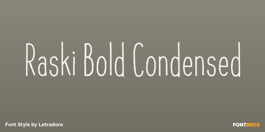 Raski Bold Condensed Poster