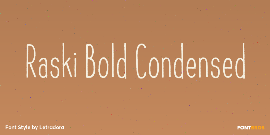Raski Bold Condensed Poster