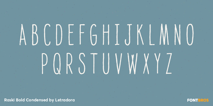 Raski Bold Condensed Font Poster #2