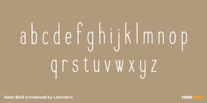 Raski Bold Condensed Font Poster #3