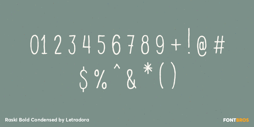 Raski Bold Condensed Font Poster #4