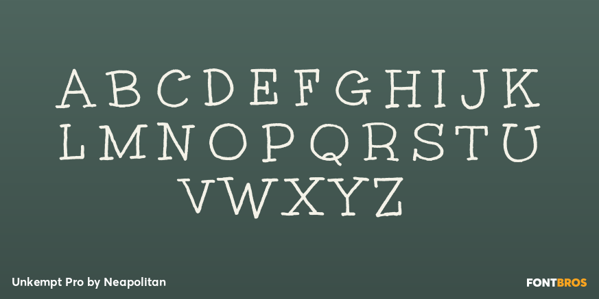 Unkempt Pro Font Poster #2