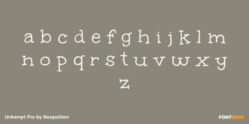 Unkempt Pro Font Poster #3