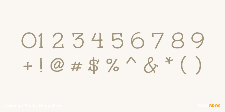 Unkempt Pro Font Poster #4