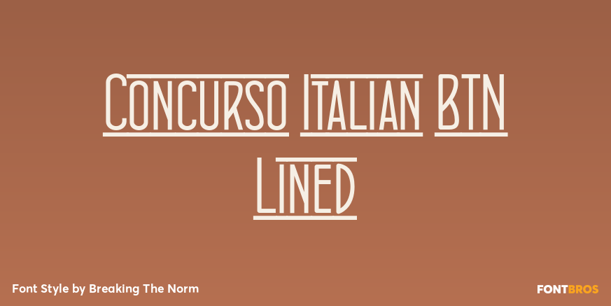 Concurso Italian BTN Lined Font Poster #1