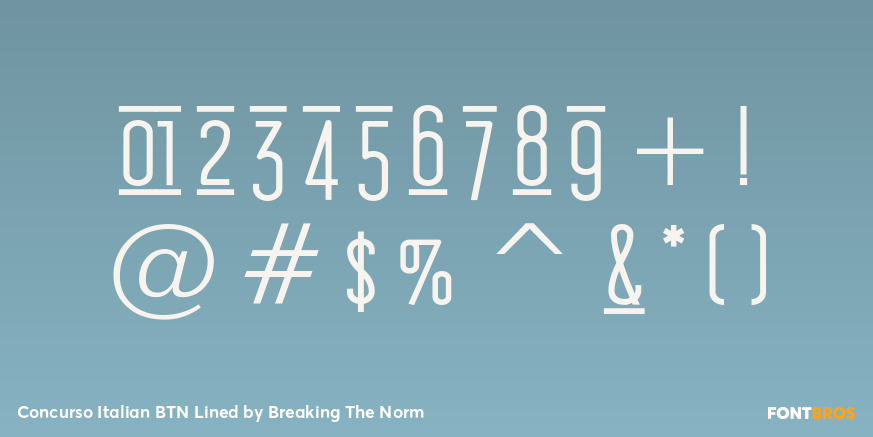 Concurso Italian BTN Lined Font Poster #4