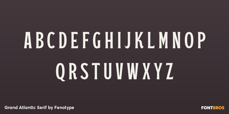 Grand Atlantic Serif Font Poster #3
