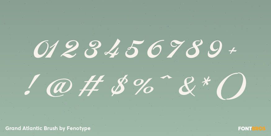 Grand Atlantic Brush Font Poster #1
