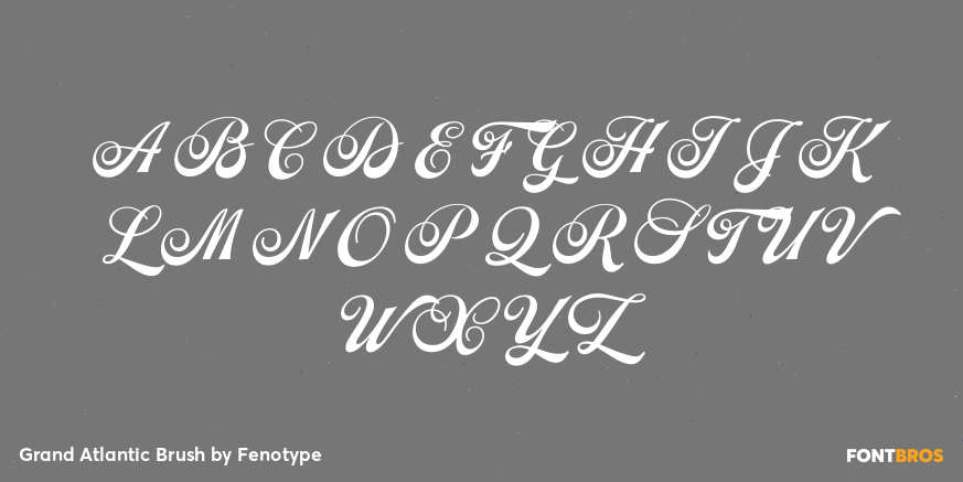 Grand Atlantic Brush Font Poster #1