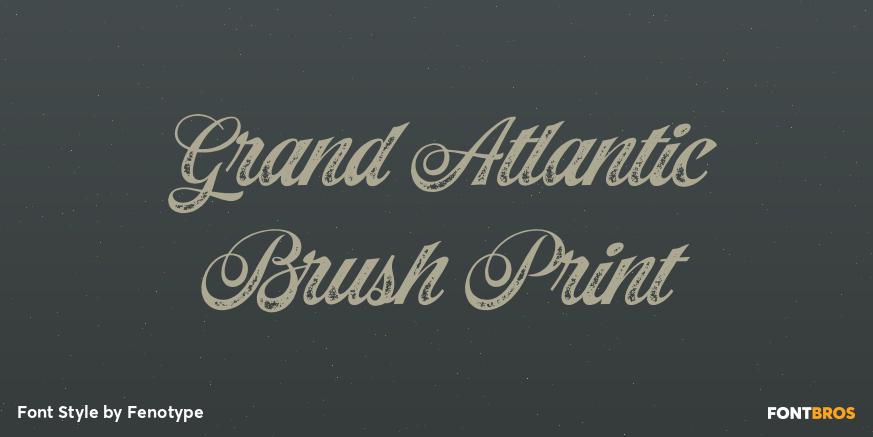 Grand Atlantic Brush Print Poster