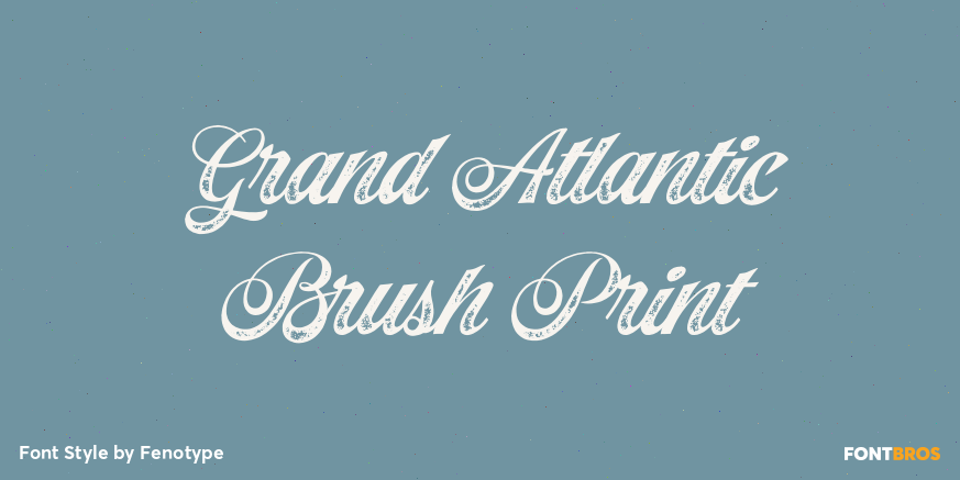 Grand Atlantic Brush Print Poster