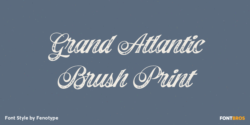 Grand Atlantic Brush Print Poster