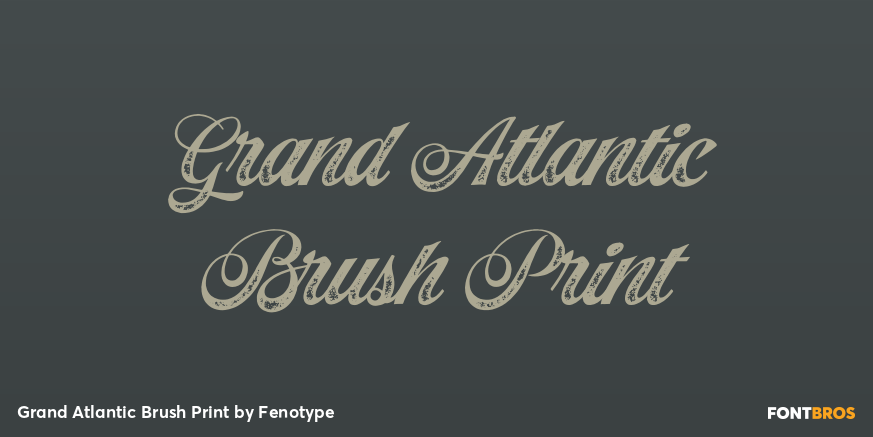 Grand Atlantic Brush Print Poster
