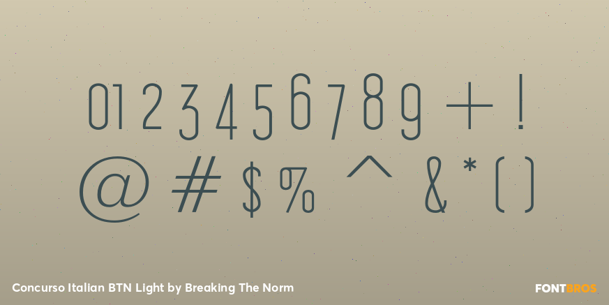 Concurso Italian BTN Light Font Poster #1