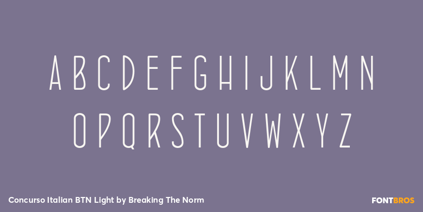 Concurso Italian BTN Light Font Poster #3