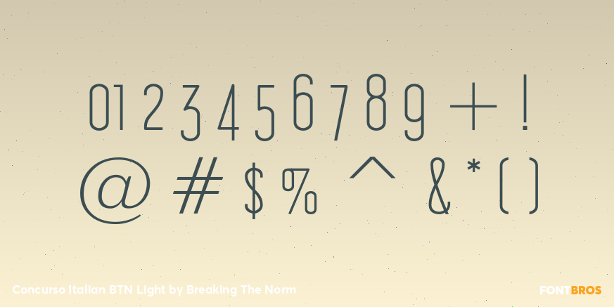 Concurso Italian BTN Light Font Poster #4