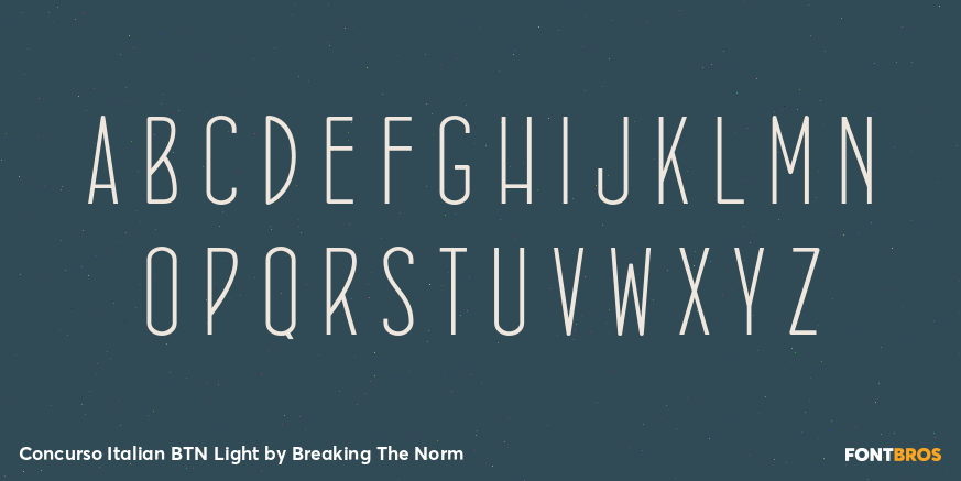Concurso Italian BTN Light Font Poster #1