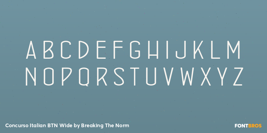 Concurso Italian BTN Wide Font Poster #1