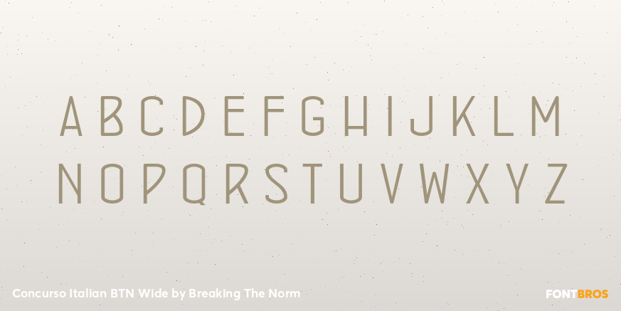 Concurso Italian BTN Wide Font Poster #1
