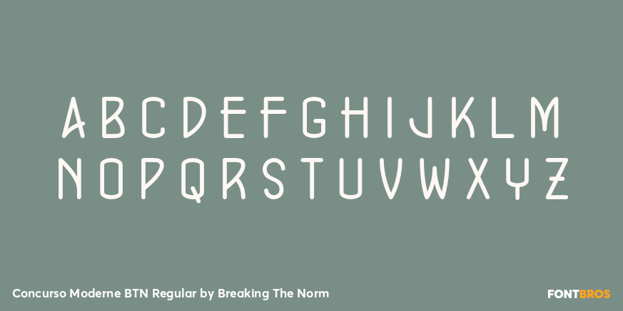 Concurso Moderne BTN Regular Font Poster #2