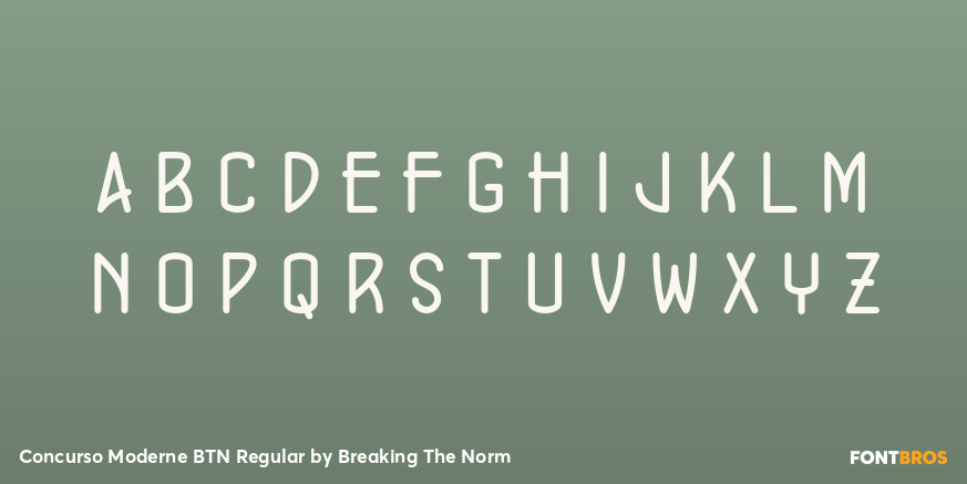 Concurso Moderne BTN Regular Font Poster #3