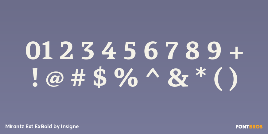 Mirantz Ext ExBold Font Poster #4