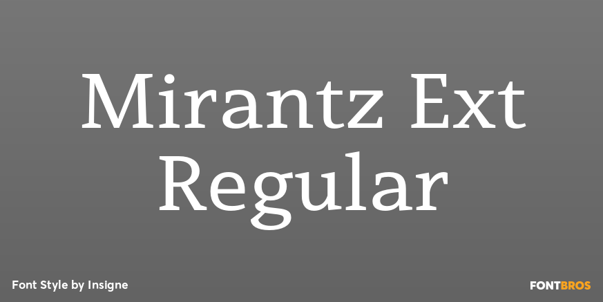 Mirantz Ext Regular Font Poster #1