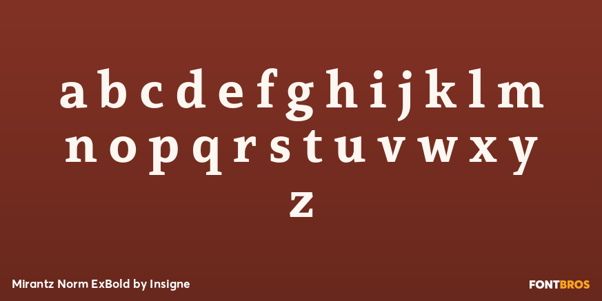 Mirantz Norm ExBold Font Poster #3