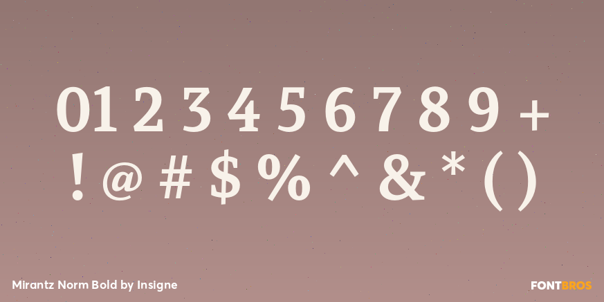 Mirantz Norm Bold Font Poster #4